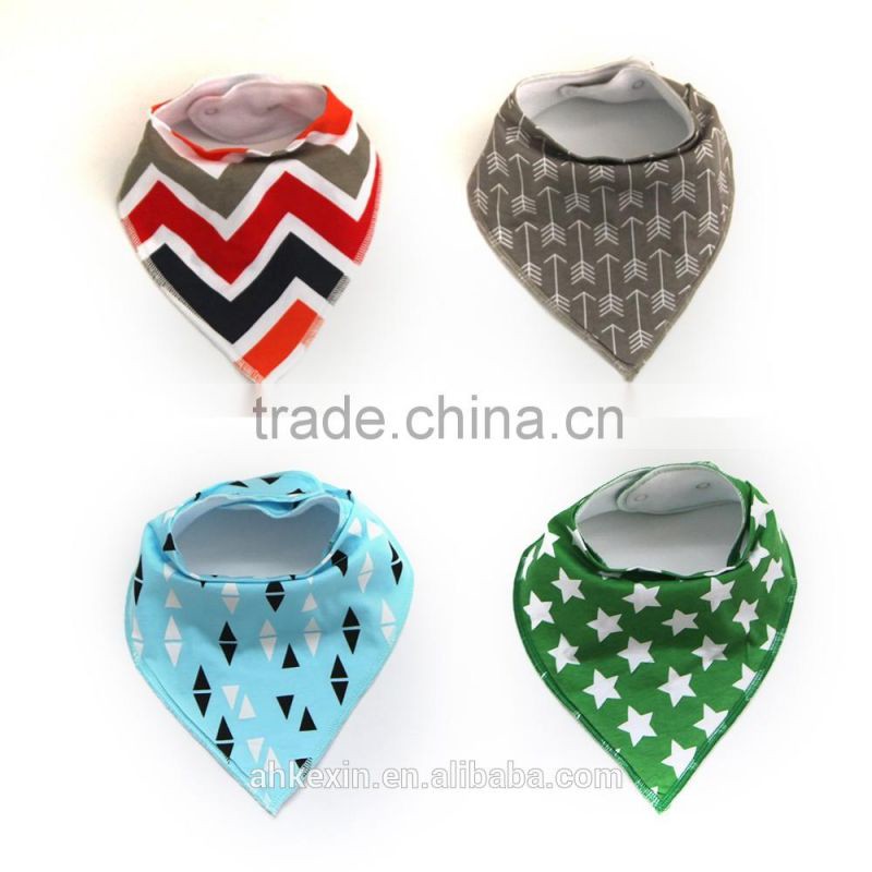 Factory bulk wholesale waterproof cotton baby bandana bibs