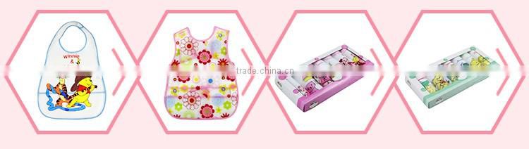Cartoon comfortable high quality baby bib set for girl and boy