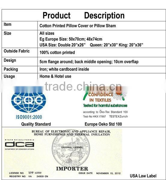 Cotton Printed Pillow Sham