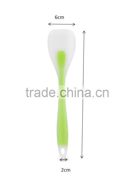 Food grade Silicone green Spatula Utensil Set - 5 Pieces with Lifetime Guarantee