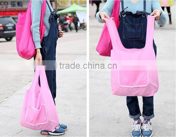 Custom reusable folding shopping bags