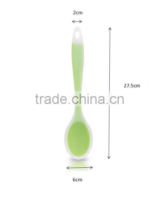 Food grade Silicone green Spatula Utensil Set - 5 Pieces with Lifetime Guarantee
