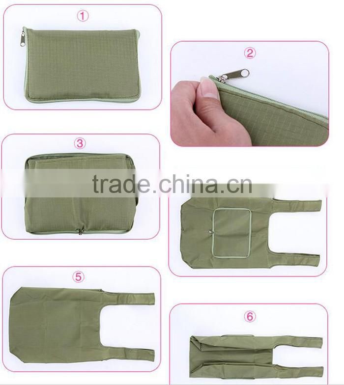 Custom reusable folding shopping bags