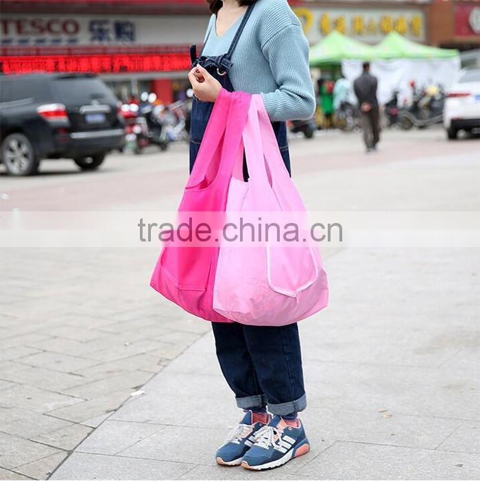 Custom reusable folding shopping bags