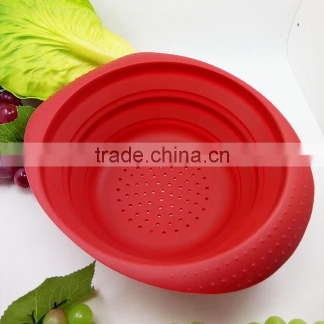 Silicone Mini Collapsible Fruit & Vegetable Strainer