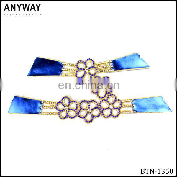 Crystal rhinestone flower sandal accessories buckle for shoe