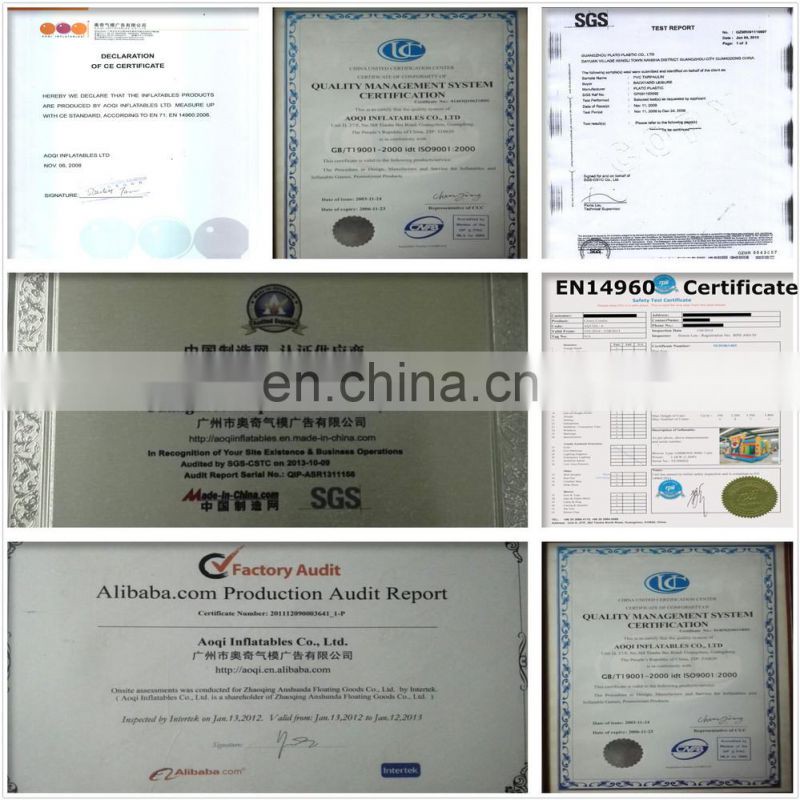 2015 popular kids jumping inflatable water trampoline for sale