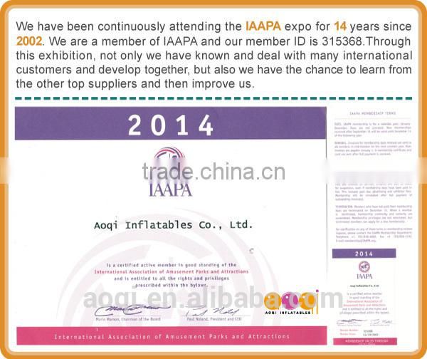 2015 new design fashional hot seller inflatable water park for commercial use