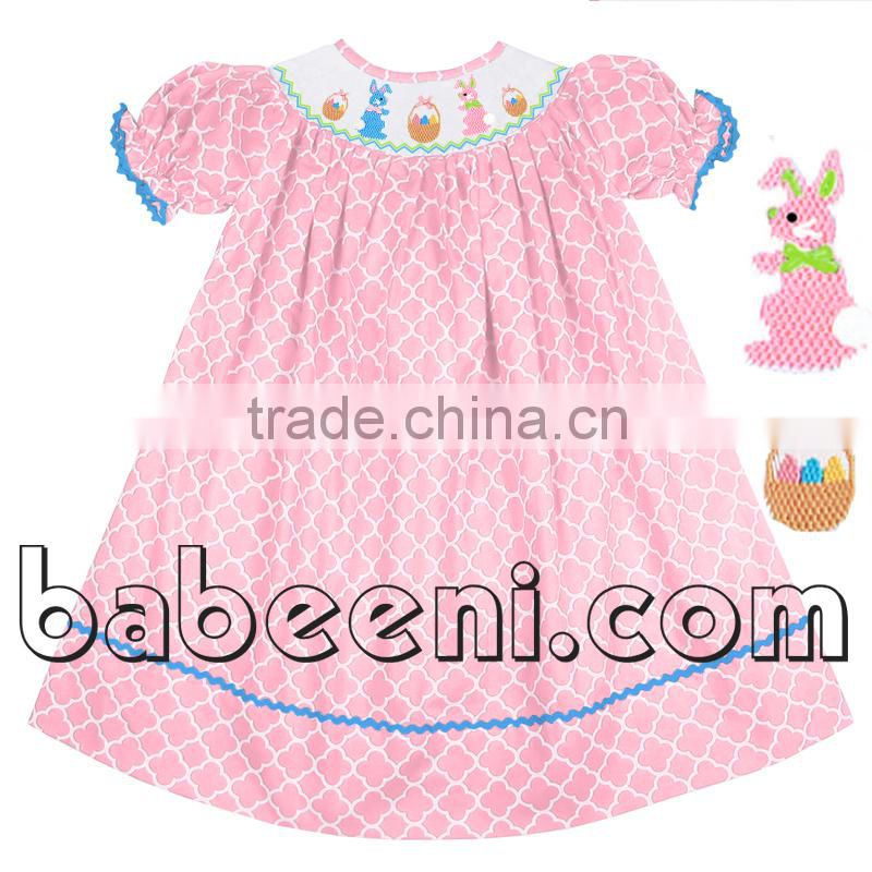 Cute sailboat and anchor smocked bishop dres