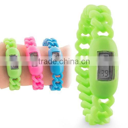 Digital Watch Twisted Bracelet