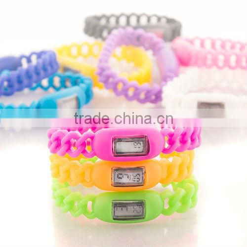 Digital Watch Twisted Bracelet