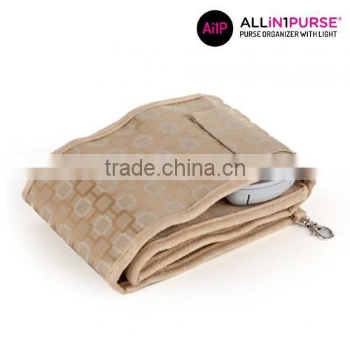 All in 1 Purse Handbag Organiser with Light