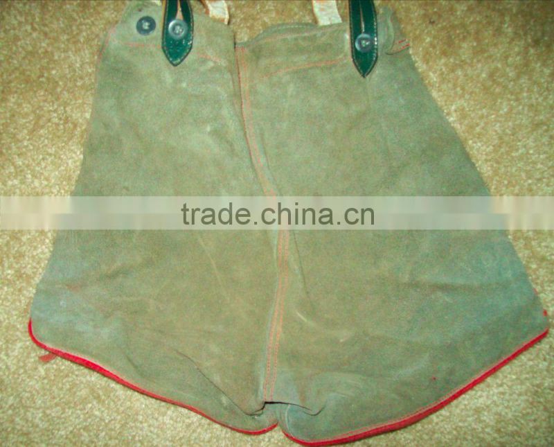 Child's Bavarian leather Green Bavarian Shorts