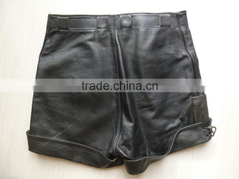 100% new leather shorts bavarian bavarois