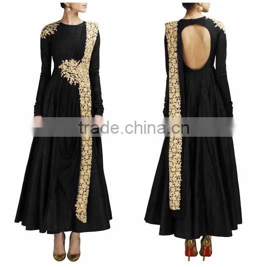 Designer Anarkali Suit with Attached Dupatta