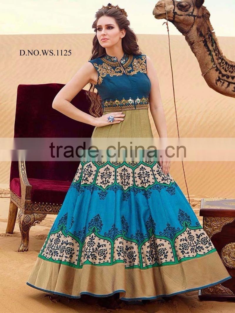 Beautiful Printed Anarkalis Suits