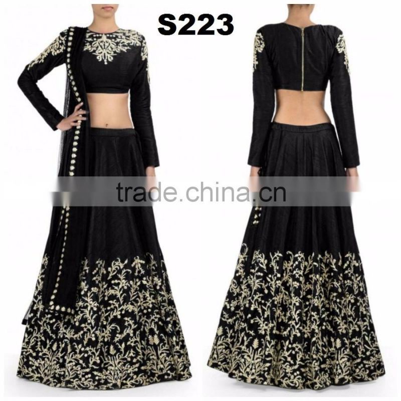 Raw Silk Lehenga on Sale