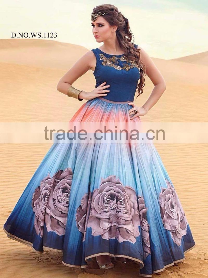 Beautiful Printed Anarkalis Suits