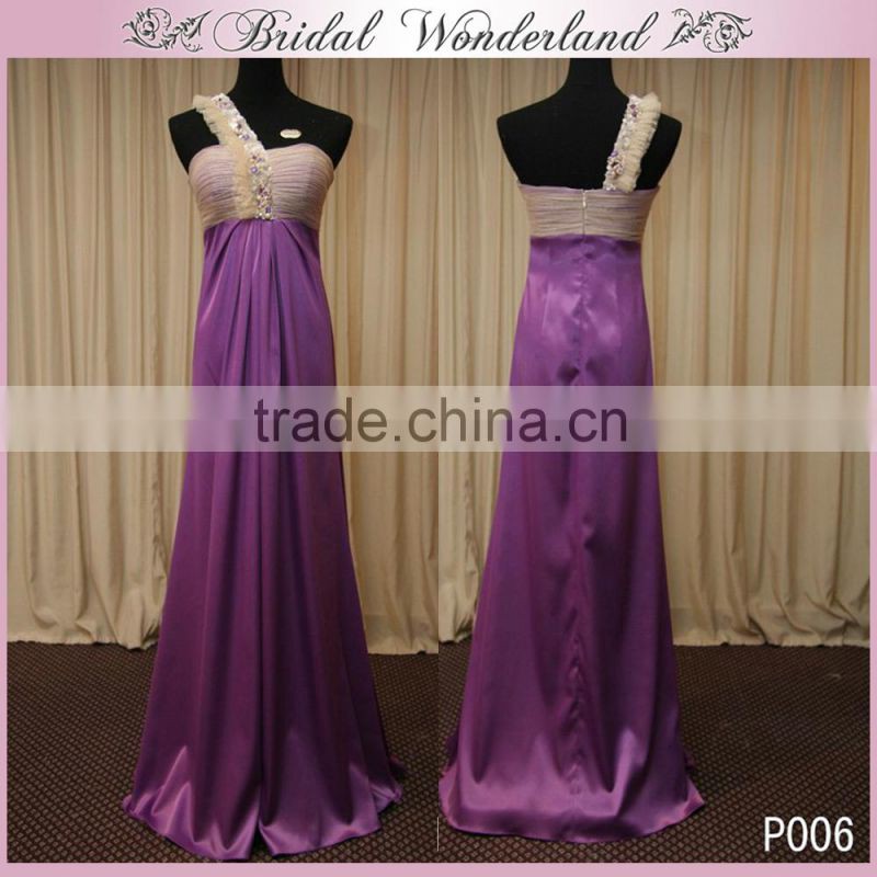 Custom made blue latest dress designs for bridesmaid