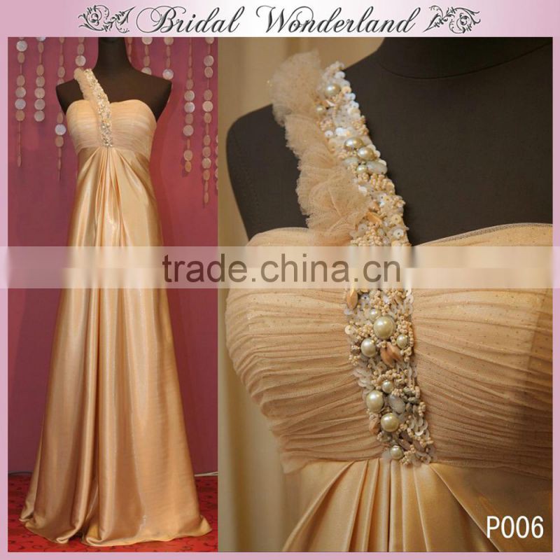 Custom made blue latest dress designs for bridesmaid