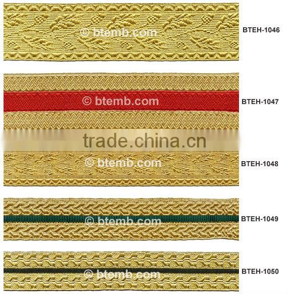 Military Gold Braids | Gold Wire French Braid 45mm