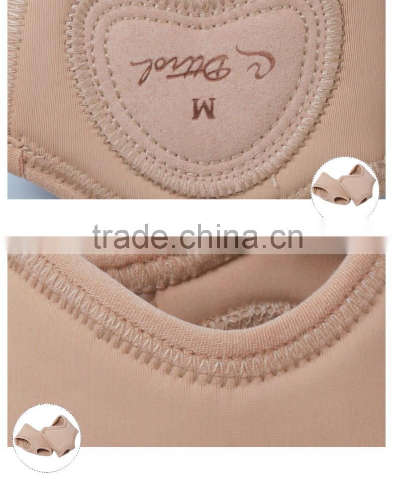 D017001 leather lyrical half sole shoe for modern dance shoes