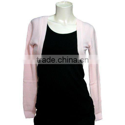 D005017 Ladies western tops knitted long sleeve shrug designs for women