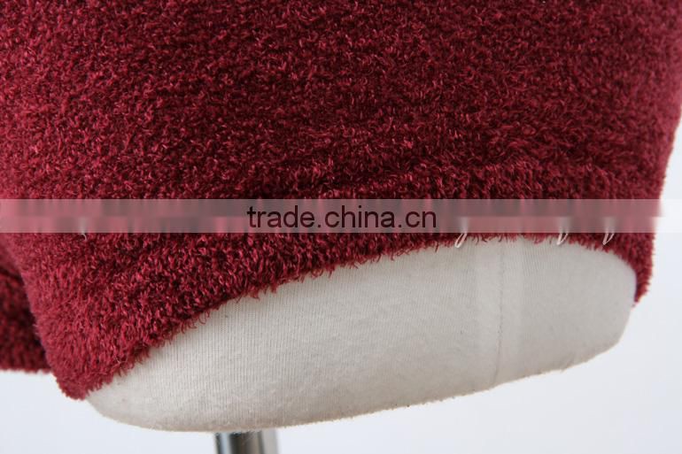 D005853 Soft and comfortable velvet fold over dance girls wholesale gym shorts