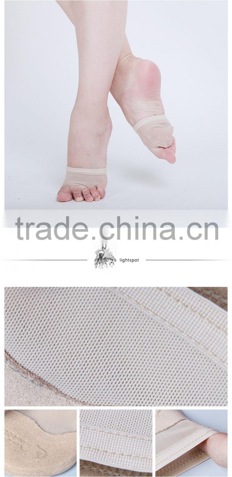 D017000 Mesh half lyrical shoe for modern dance shoes