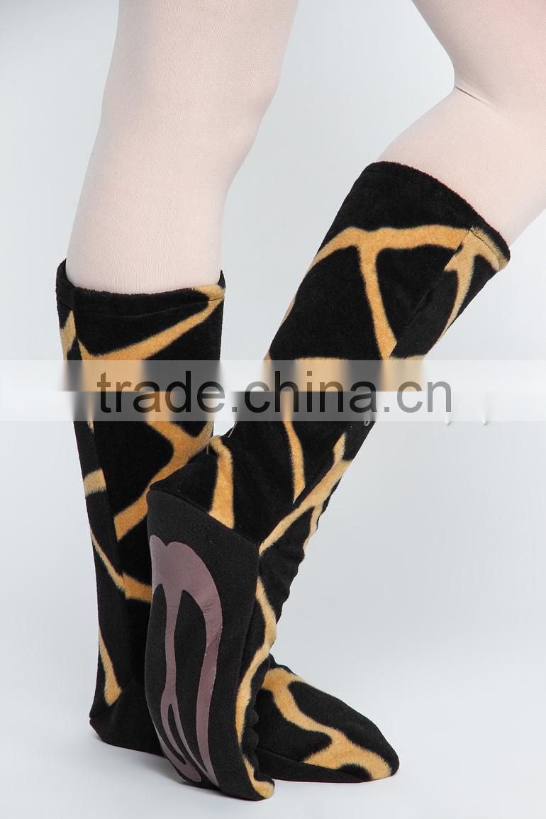 Fashion Adult leopard print dancing wholesale western boots of the women shoes (D006065)