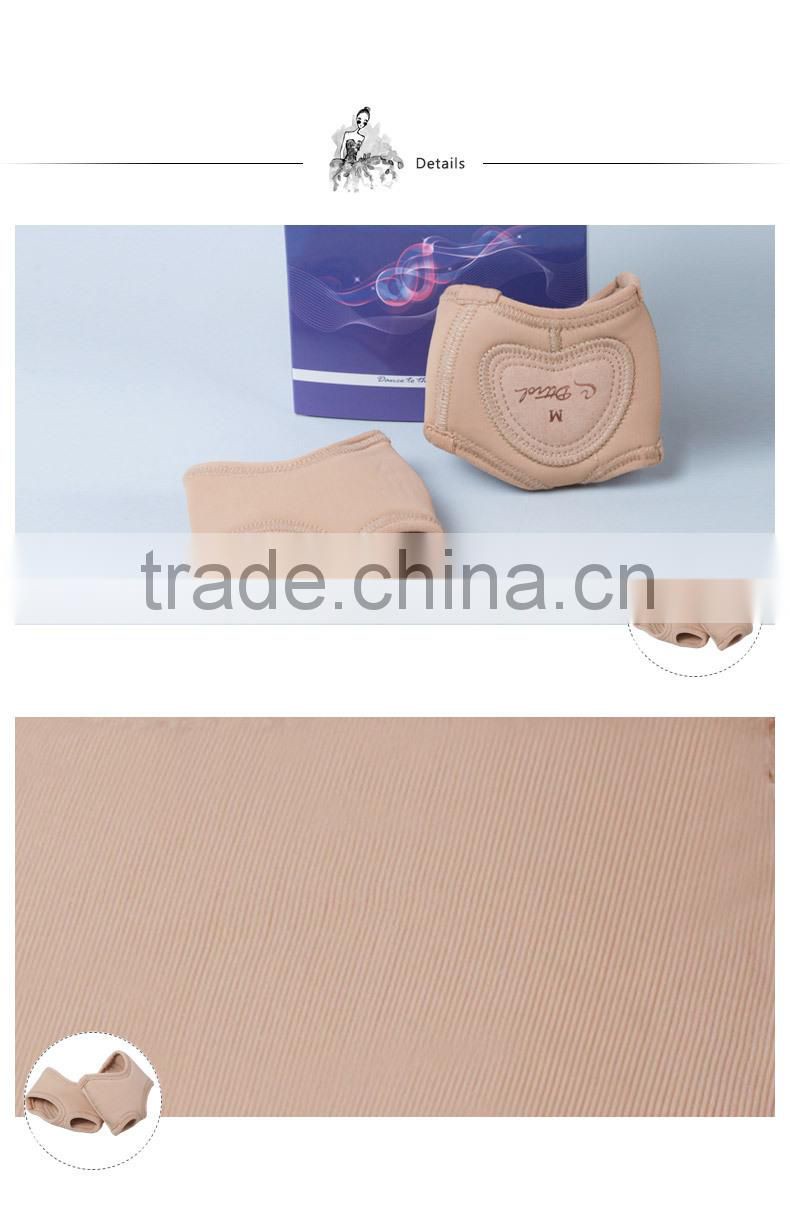 D017001 leather lyrical half sole shoe for modern dance shoes