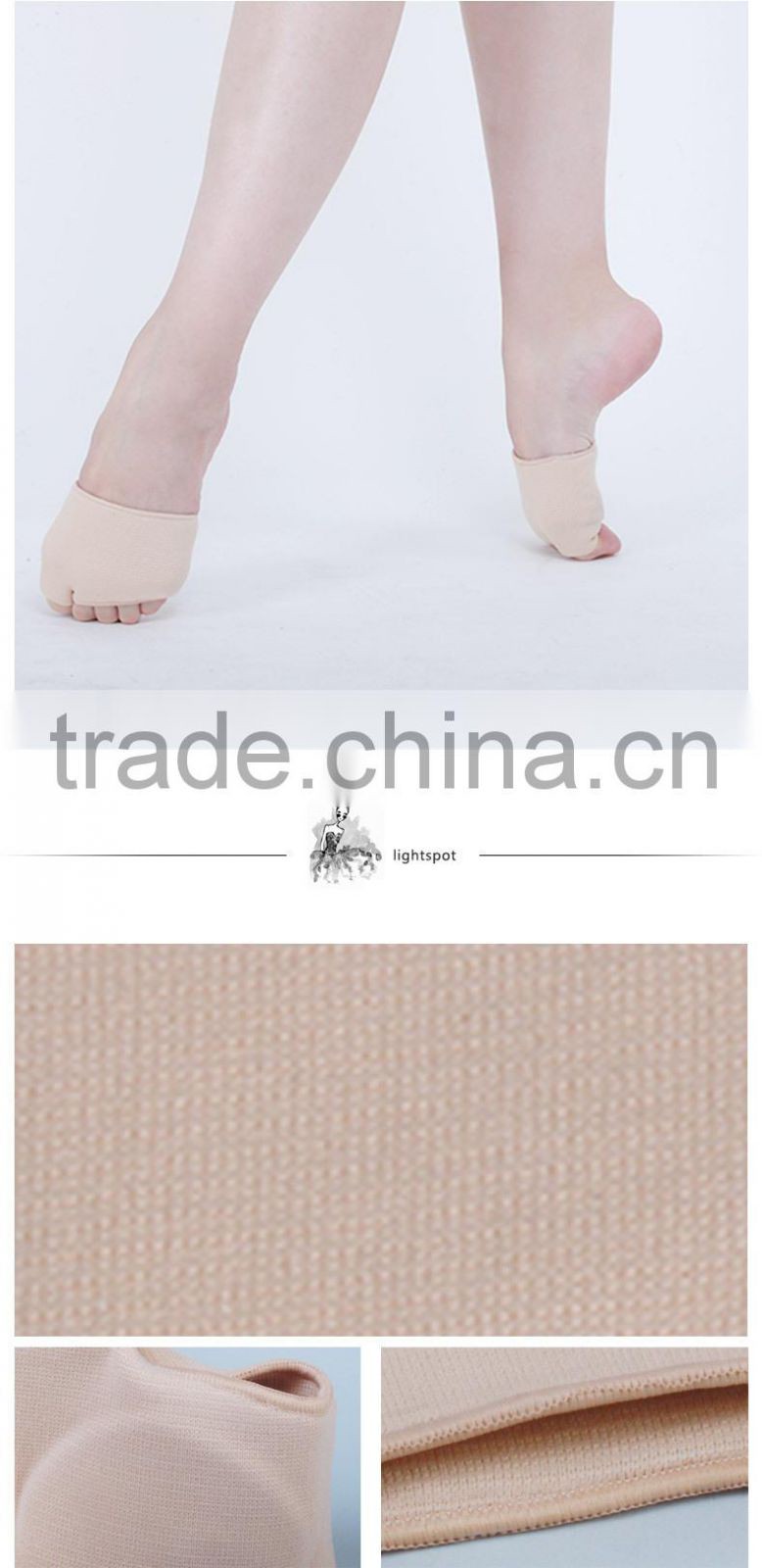 Silicon lyrical half sole for dance shoes D041005