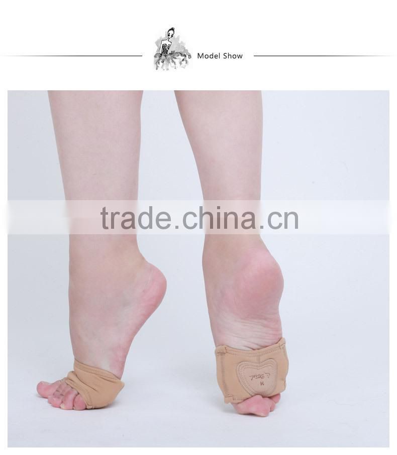 D017001 leather lyrical half sole shoe for modern dance shoes