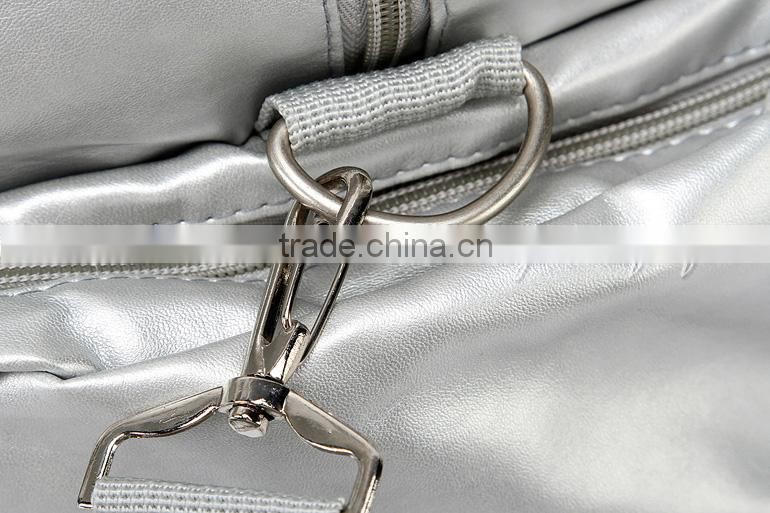 D006188 Cheap shimmer PU dance duffle bag garment utility tote bag