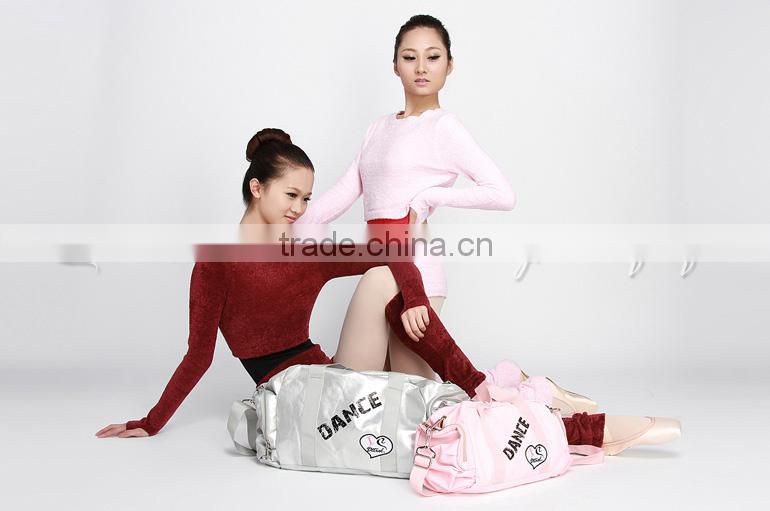 D005853 Soft and comfortable velvet fold over dance girls wholesale gym shorts