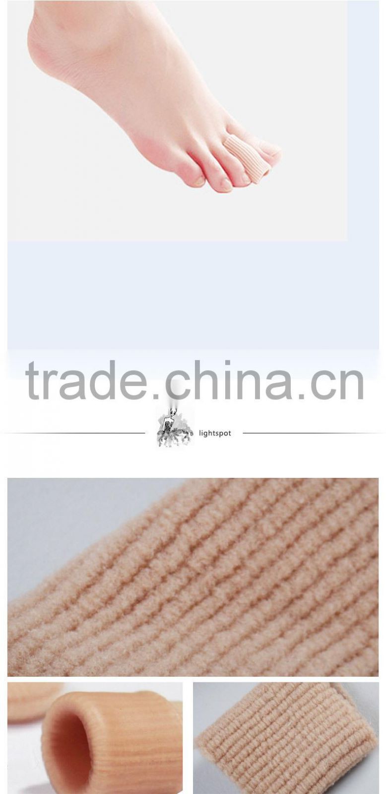 Elastic gel toe caps for toe protector D041004