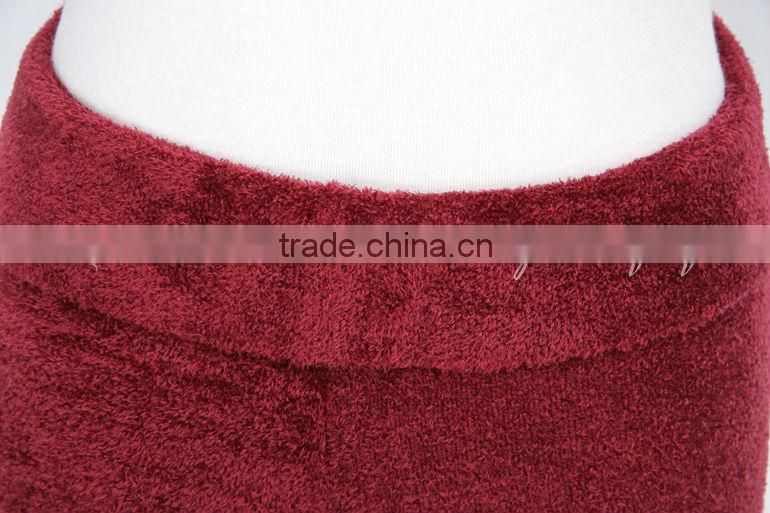 D005853 Soft and comfortable velvet fold over dance girls wholesale gym shorts