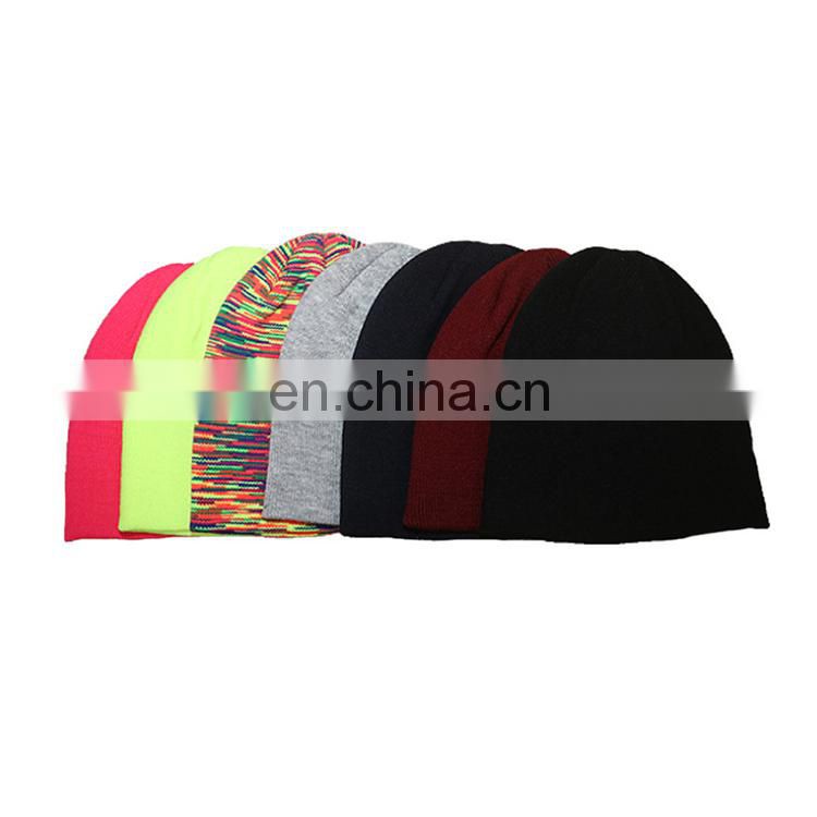 Custom warm jacquard wool hats for girls