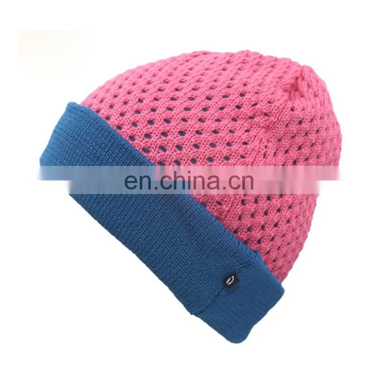 Custom warm jacquard wool hats for girls