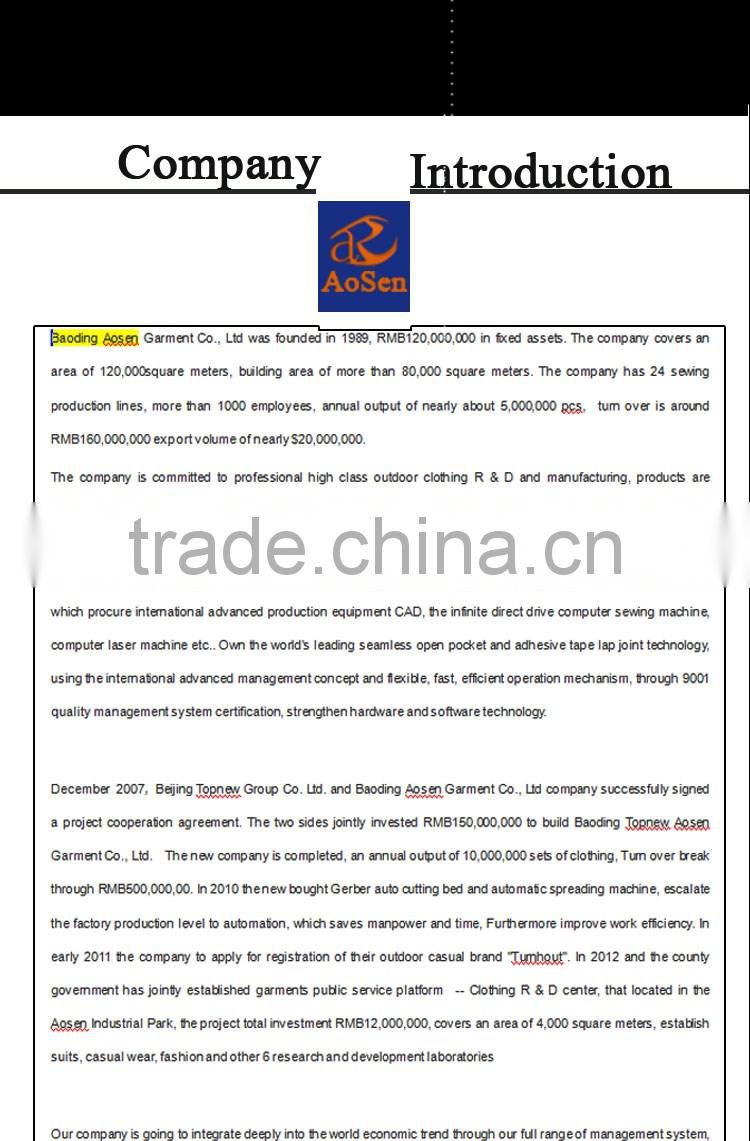 100% Polyester Custom Running Hood Clothes Manufacturer