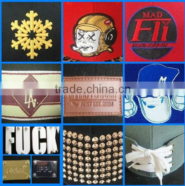 Woven Patch Red Corduroy Plastic Closure 5 Panel Cap