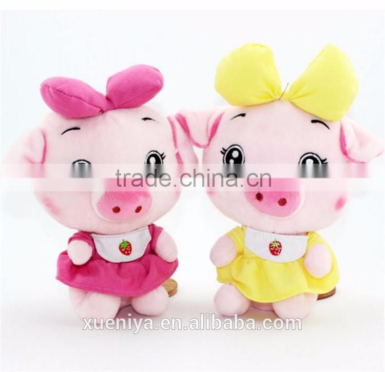 Hot Sale New Design Plush Pig Toy Funny Stuffed Colorful Small Toy