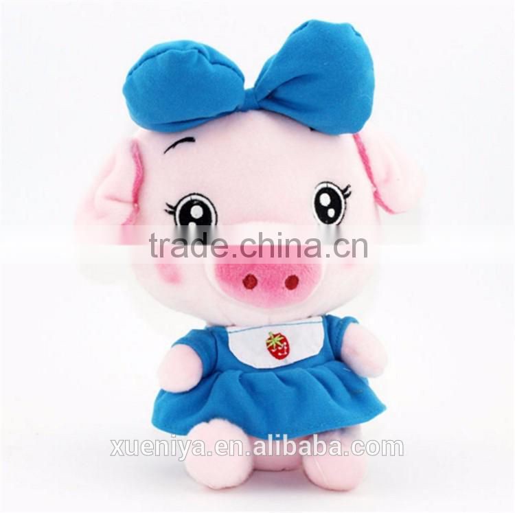 Hot Sale New Design Plush Pig Toy Funny Stuffed Colorful Small Toy
