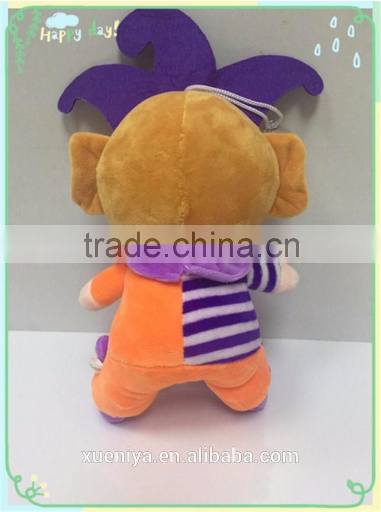 Factory Direct Selling Small Sized Smile Doll Clown Plush Stuffed Toy