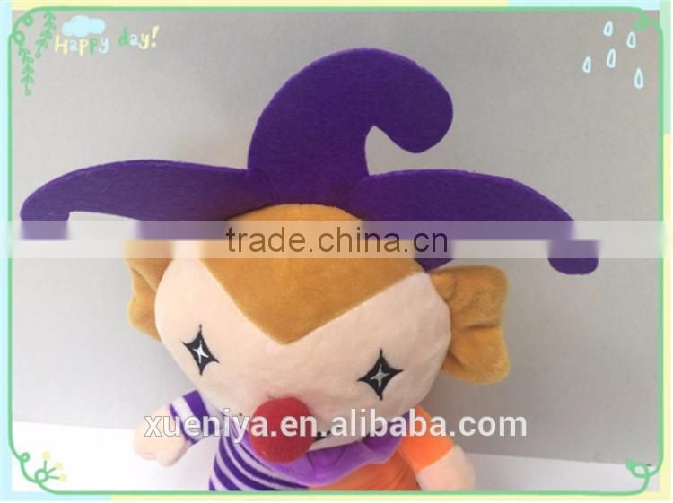China Newest Soft Stuffed Custom Kids Toys Clown Plush Stuffed Toy