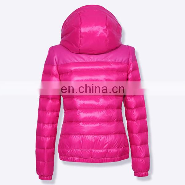 Winter down fashion top quality high hood women coats down jacket