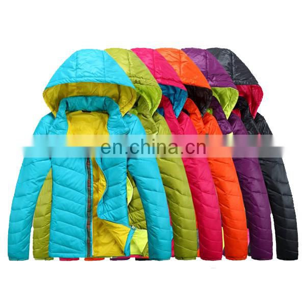 The new lightweight colorful down jacket down winter coat wholesale