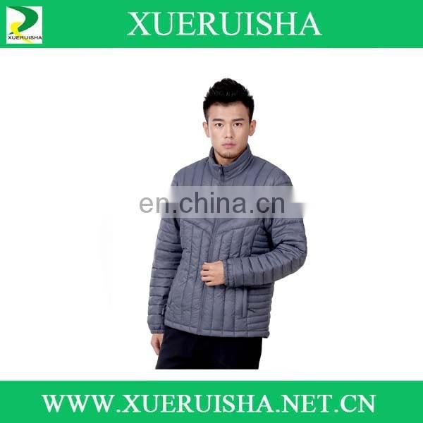 mens winter fashion garment jacket with down fill