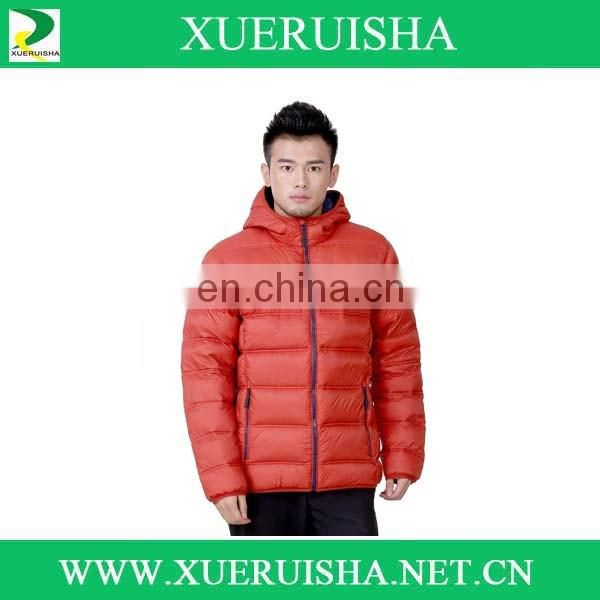 fashion design mens winter jacket with 90/10 duck down fill