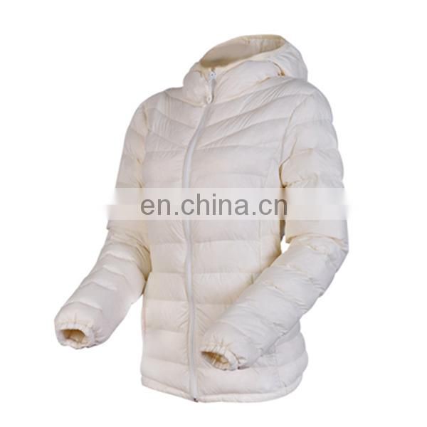 High quality female fashion design women light thin down jacket outdoor coat